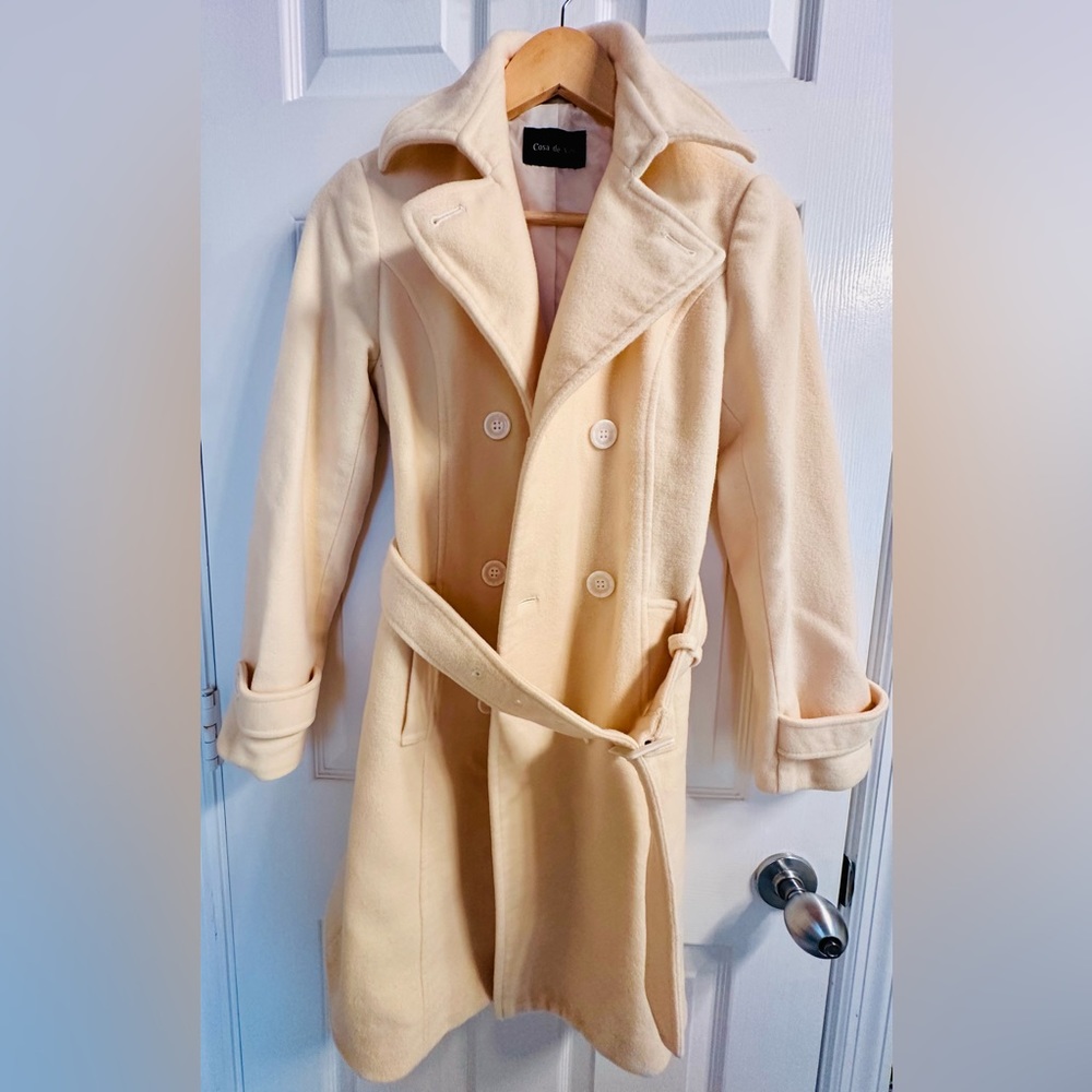 Cream Peacoat